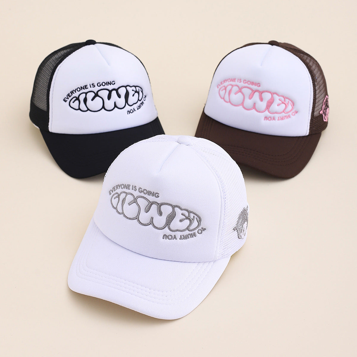 Cartoon Anime Embroidery Sun Baseball Cap