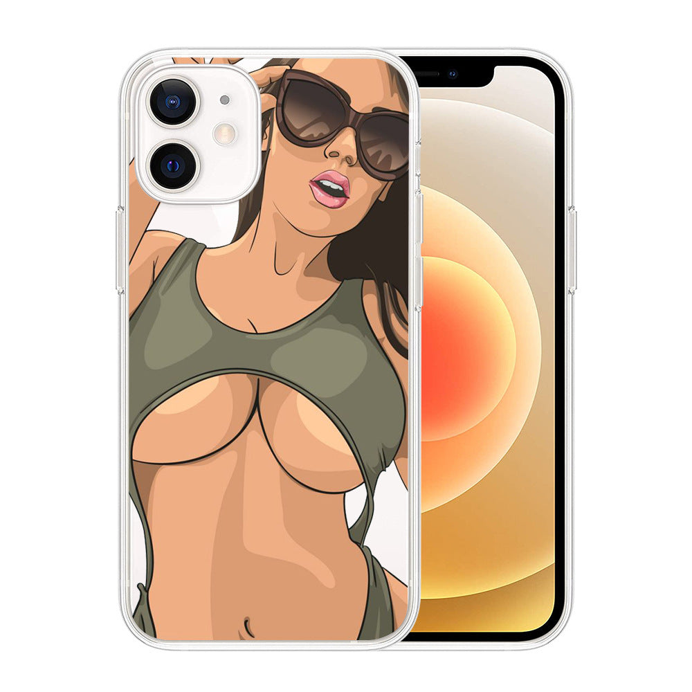 Funda para teléfono con estampado personalizado de belleza sexy