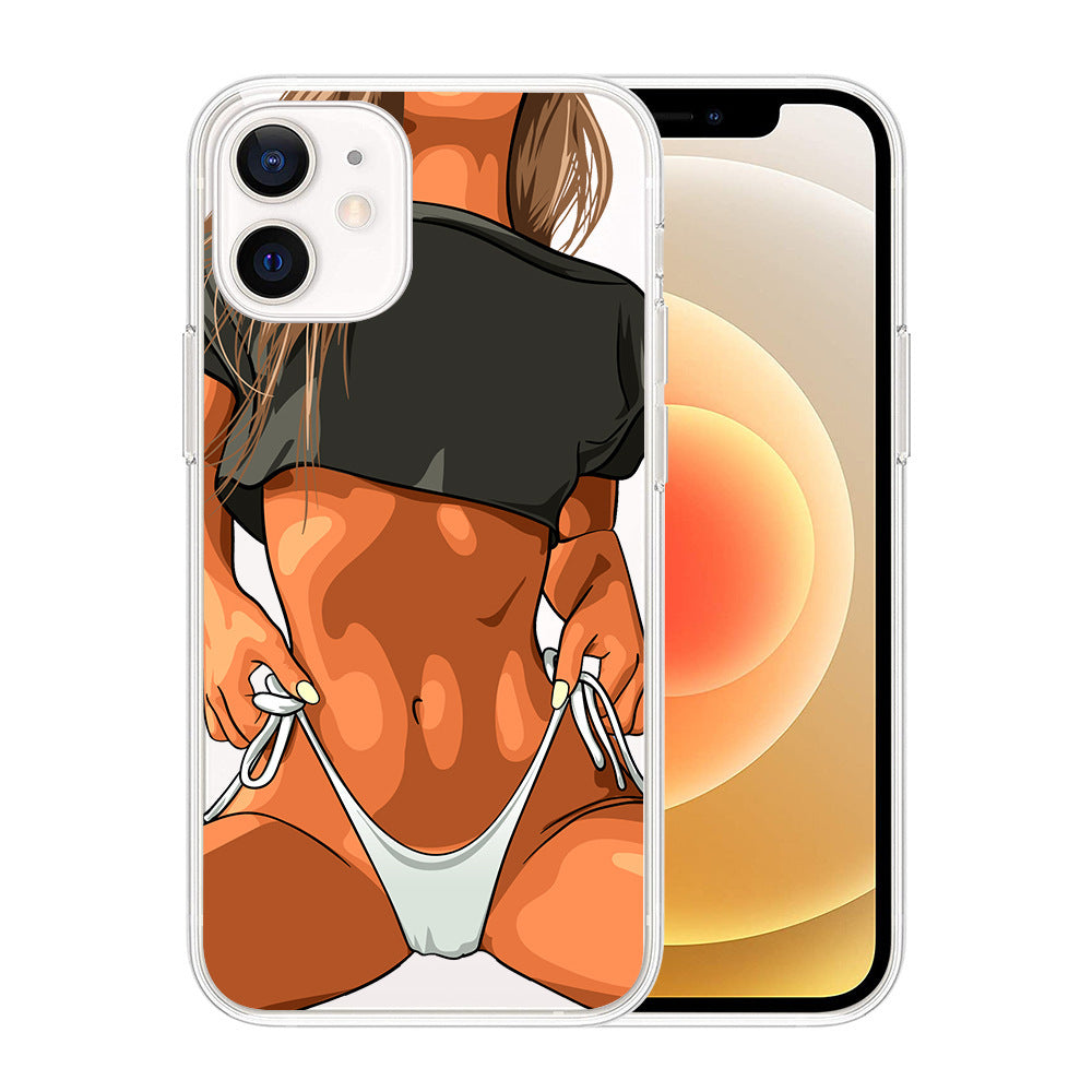 Funda para teléfono con estampado personalizado de belleza sexy