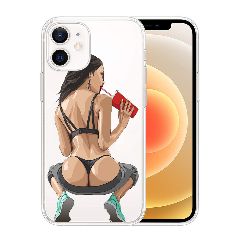 Funda para teléfono con estampado personalizado de belleza sexy