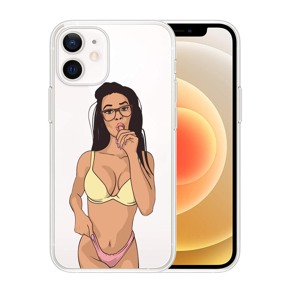 Funda para teléfono con estampado personalizado de belleza sexy