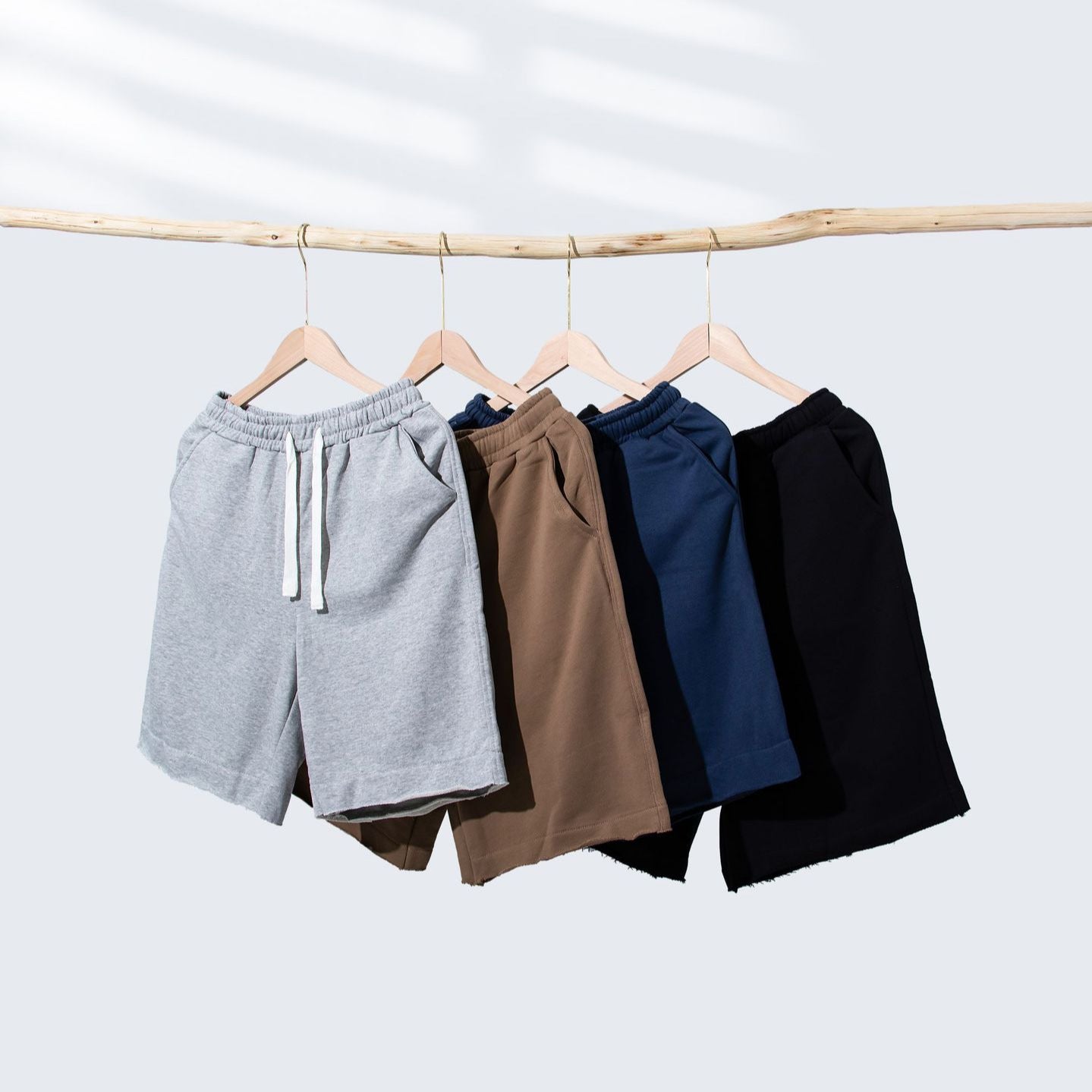 Pantalones rectos de estilo deportivo para hombre de algodón puro