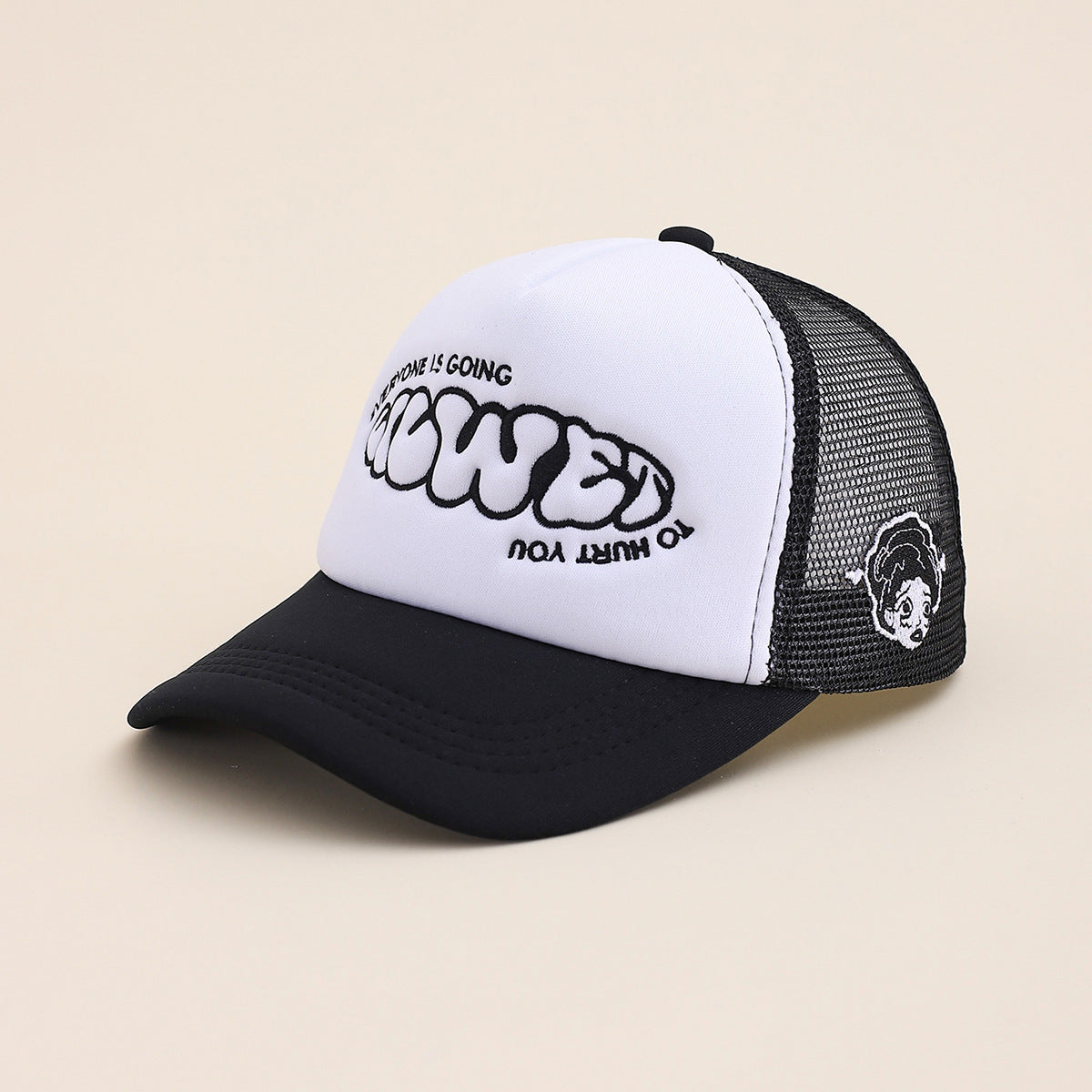 Cartoon Anime Embroidery Sun Baseball Cap