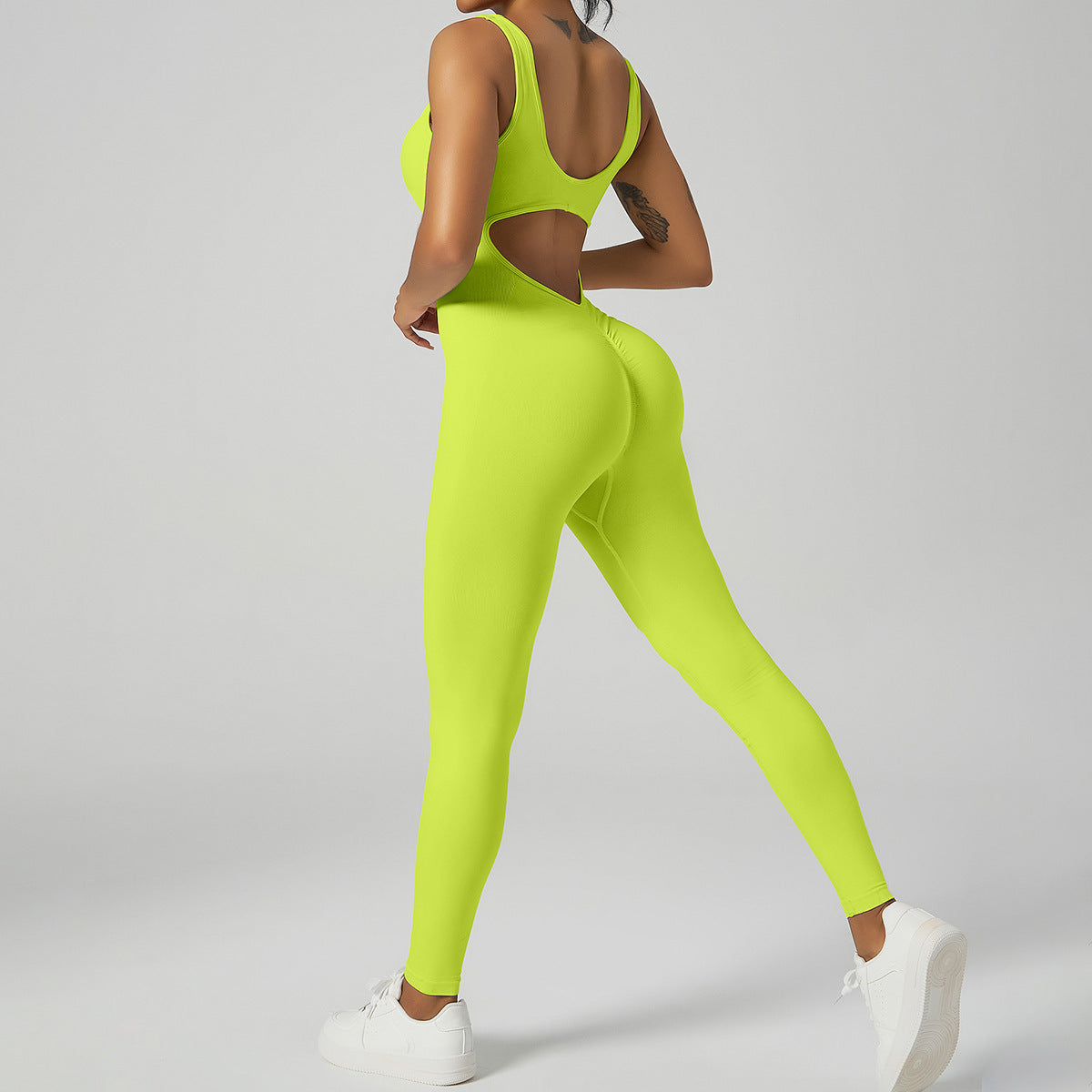 Nude Feel Yoga Jumpsuit Women's Beauty Back Fitness Sports Jumpsuit