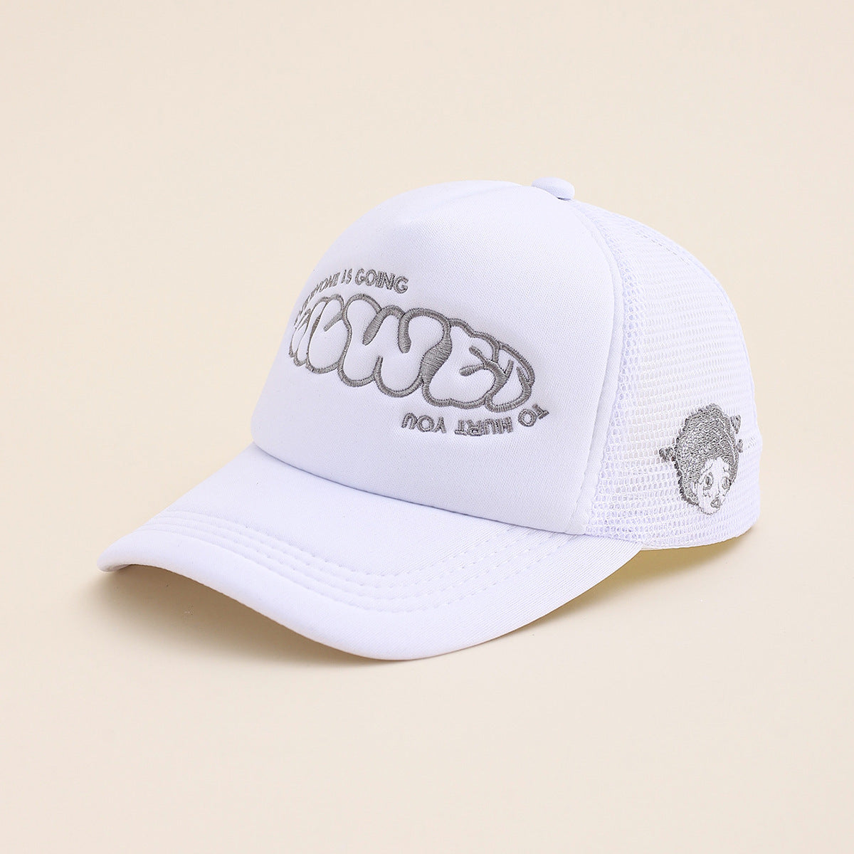 Cartoon Anime Embroidery Sun Baseball Cap